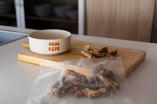 Snack cuellos de pollo deshidratados