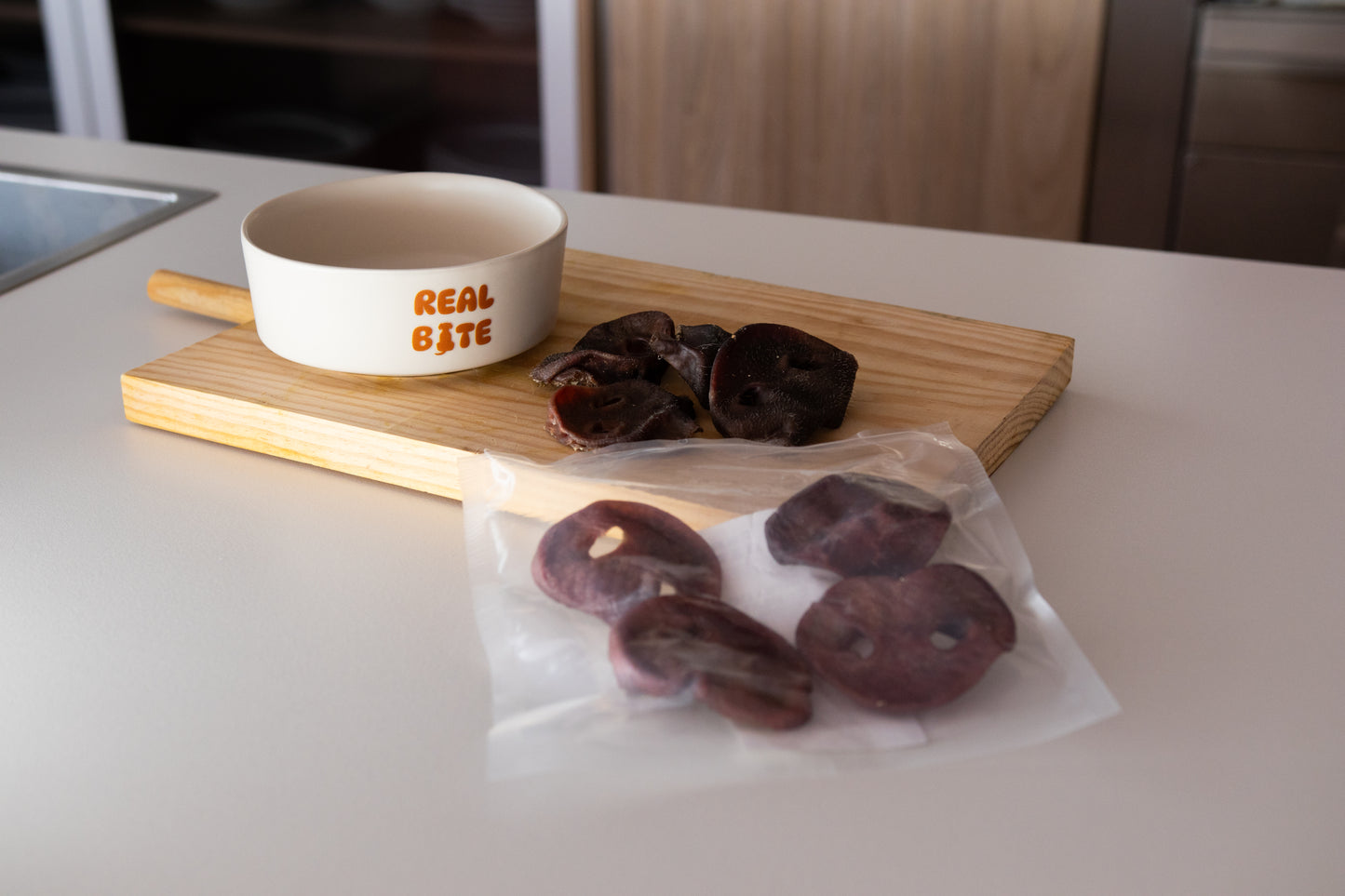 Snack morros de cerdo deshidratado
